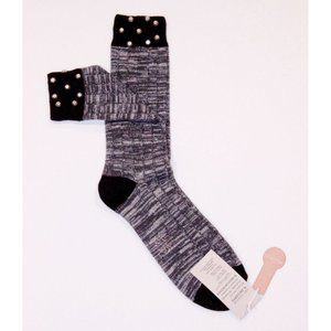 ALTO MILANO Dress Socks STUDDED Style COTTON Blend MADE IN ITALY